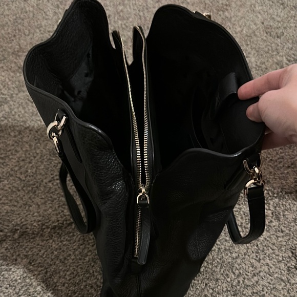 Kate Spade Black Leather Tote Bag - Picture 4 of 5